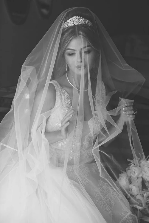تور و تاج عروس پرنسسی